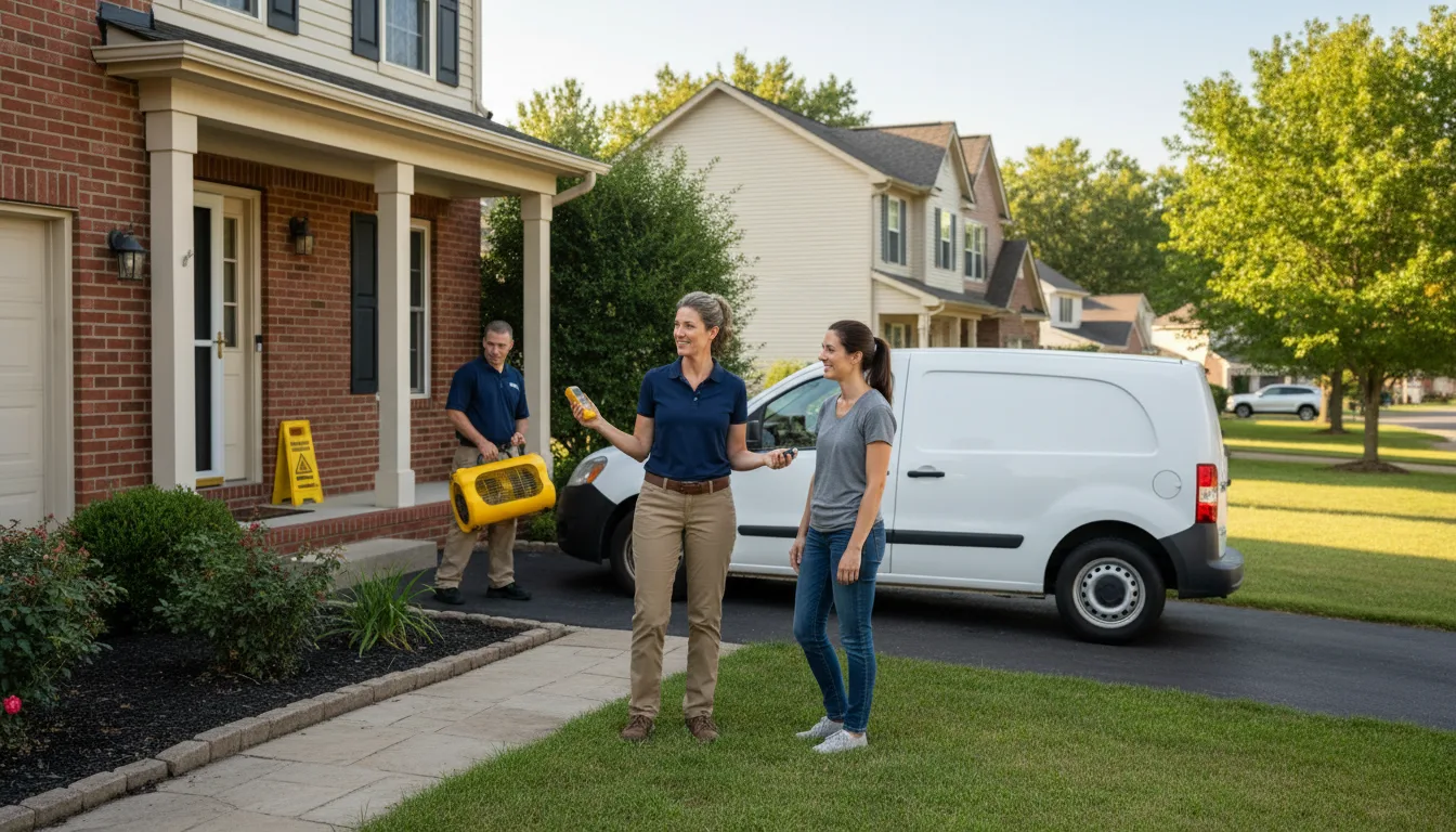 Residential water damage restoration in Lake Creek, TX